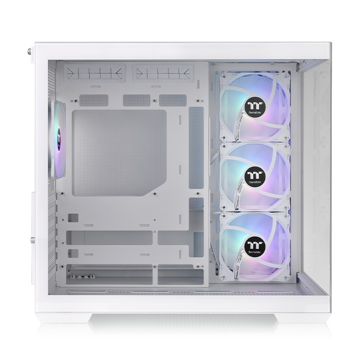 Case Thermaltake View 380 TG ARGB , ATX , supported up to 360mm Radiator , Snow White , CA-1Z2-00M6WN-00
