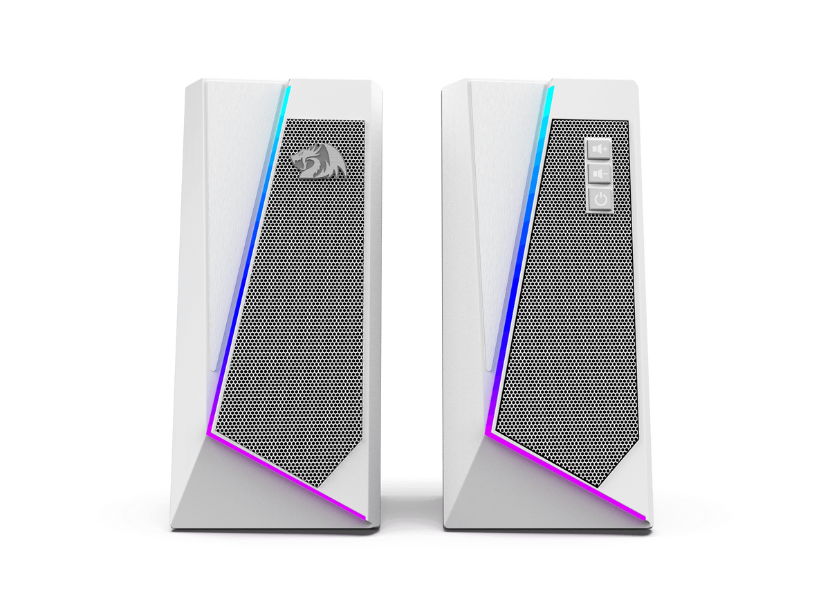 Speakers 2.0 Redragon Anvil GS520 , RGB , Plug&Play , White