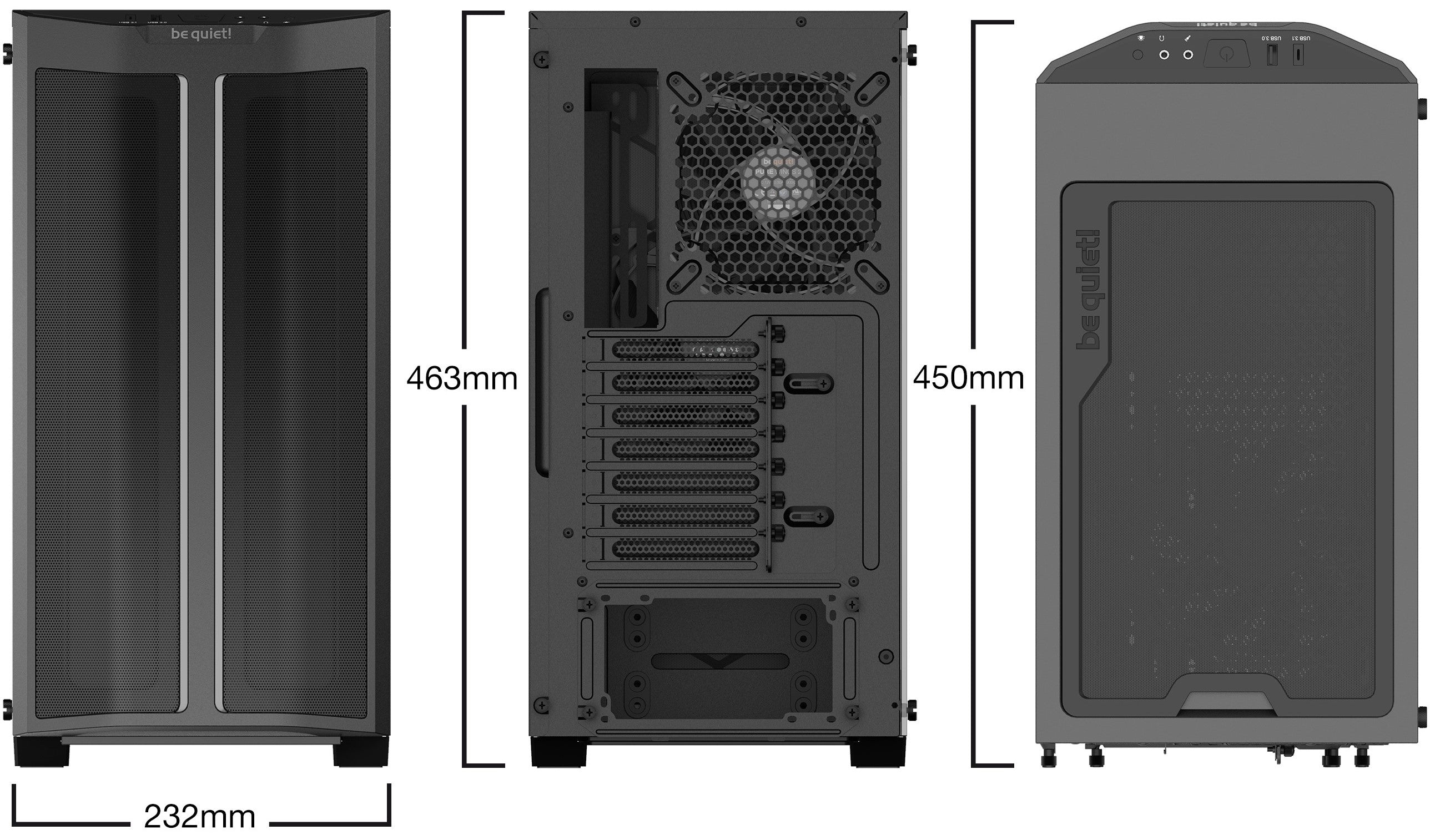 Case be quiet! PURE BASE 500DX Mid Tower Chassis - Albagame
