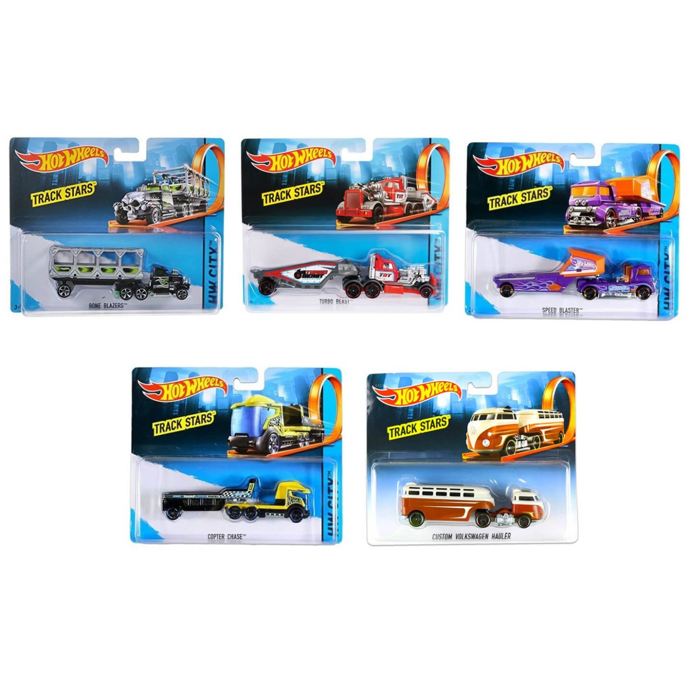 Vehicle Hot Wheels City Trucking Transporter Assortment BFM60 - Albagame