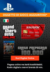 DG PS4 GTA Online-Shark 100.000$ DLC Account IT - Albagame