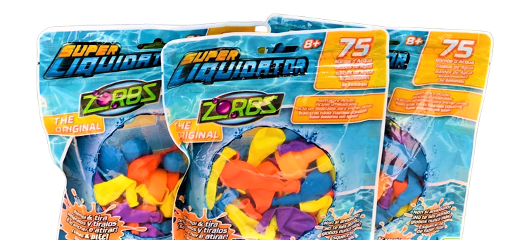 Super Liquidator Zorbs Water Ballons 75Pcs - Albagame