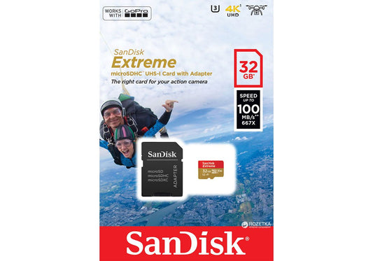 MicroSDXC 32GB SanDisk Extreme - Albagame