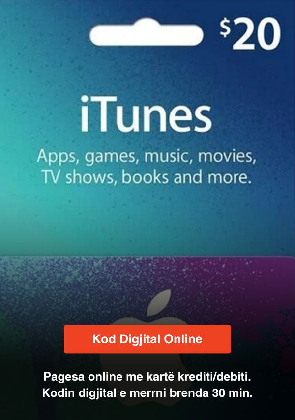 DG iTunes 20 USD Account US - Albagame