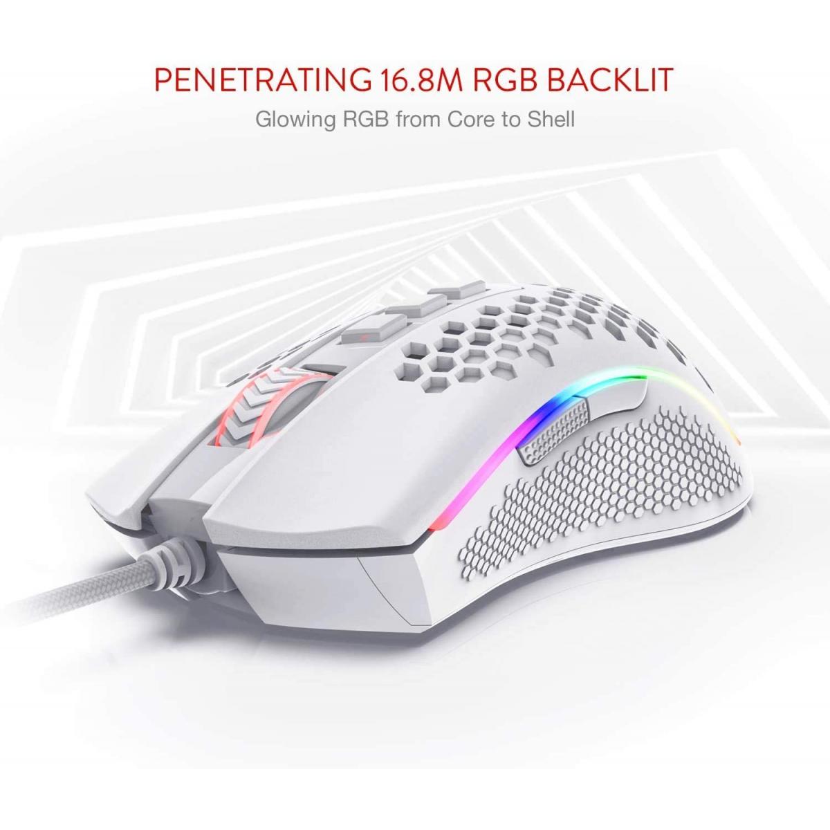 Mouse Redragon Storm M808 White - Albagame