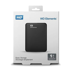 HDD External  WD 1TB Elements Portable USB 3.0 Black - Albagame