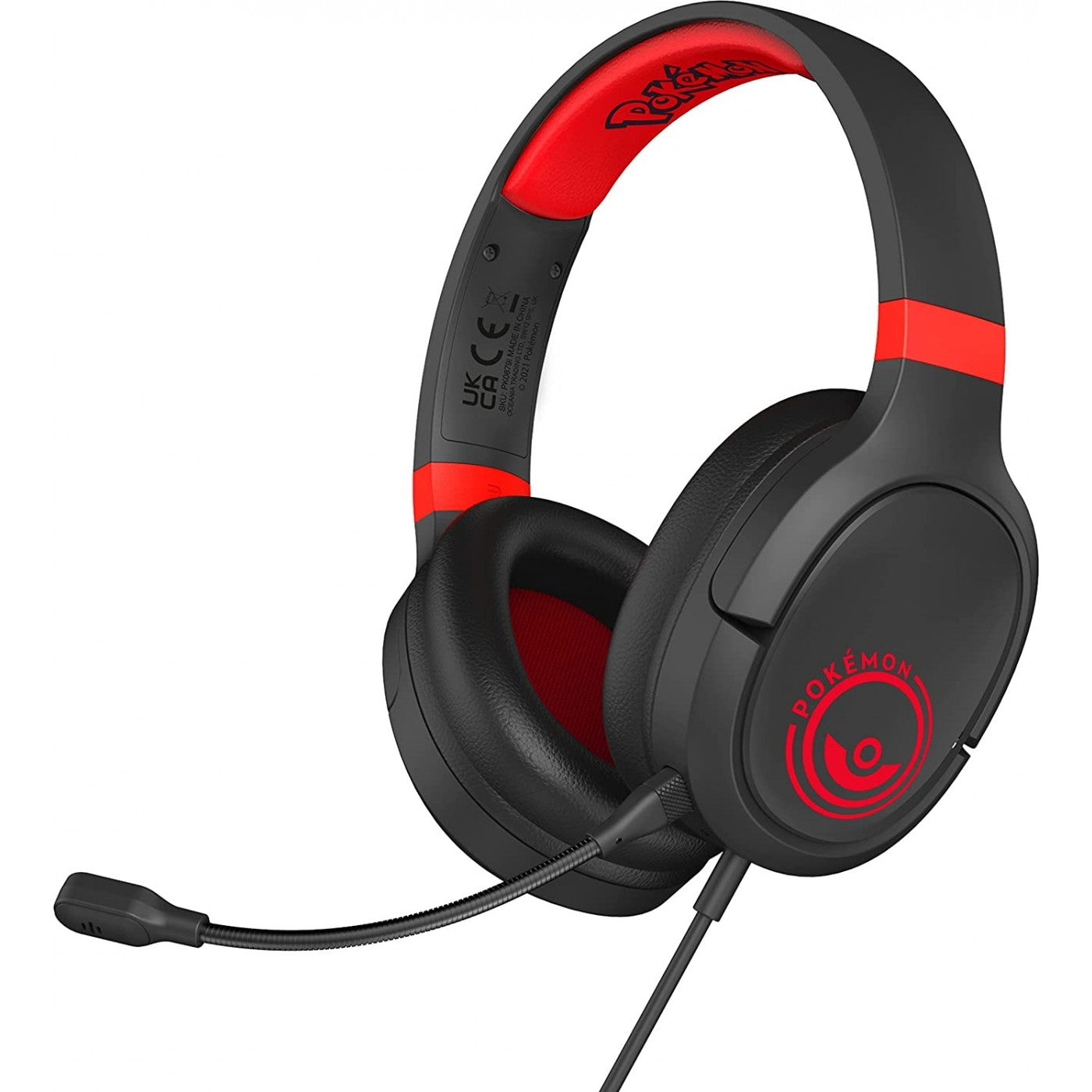 Headphone OTL - Pokemon Pokeball Black and Red Pro G1 Gaming Headphones - Albagame