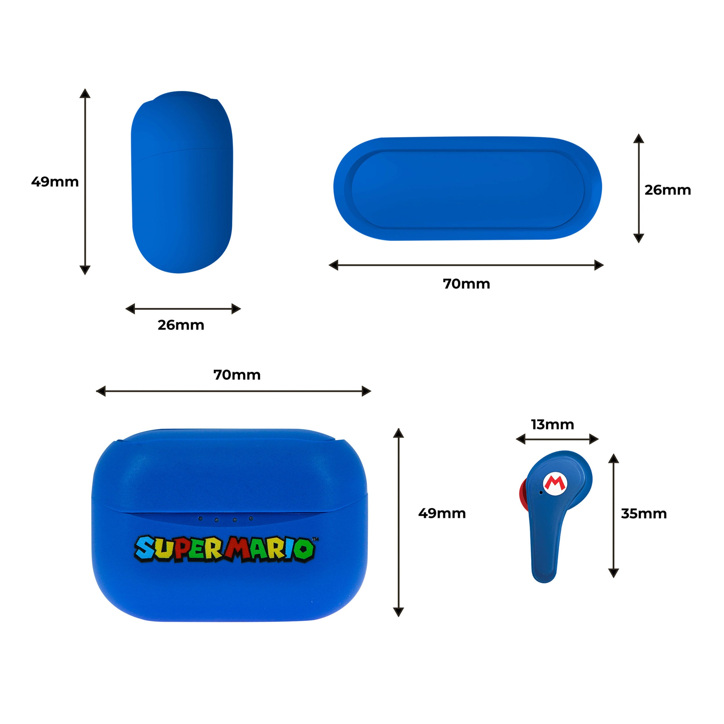 Earphones OTL - Super Mario Blue TWS Earpods - Albagame