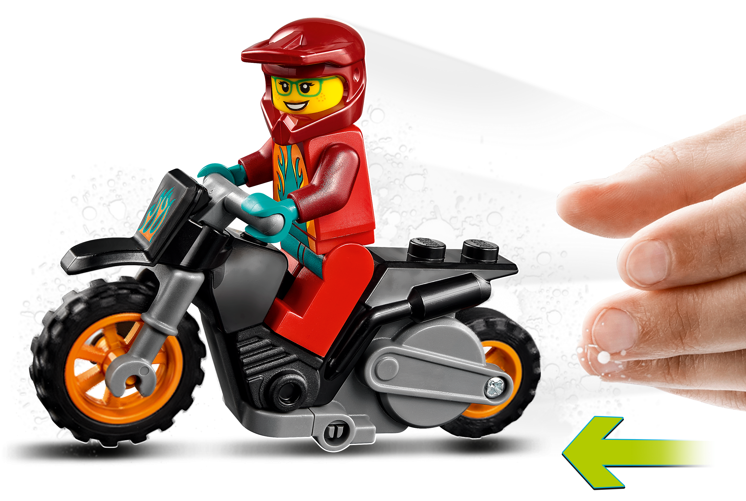 Lego City Stuntz Fire Stunt Bike 60311 - Albagame