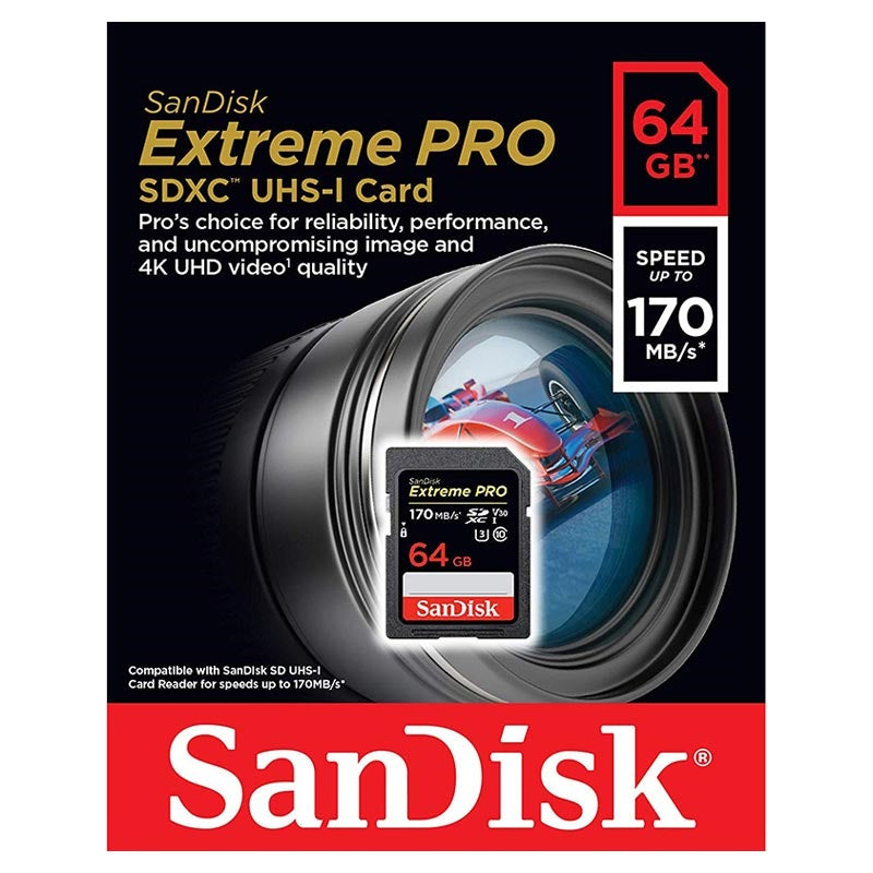 Card MicroSDXC 64GB SanDisk Extreme PRO UHS-I - Albagame