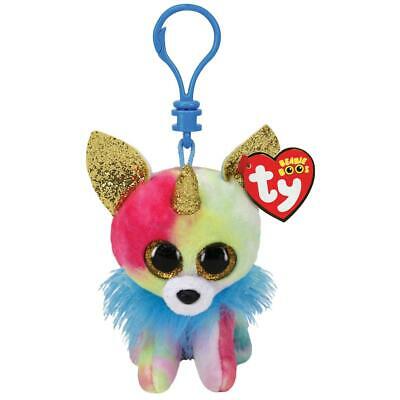Plush Ty Beanie Boos Key Clip Yips Chihuahua With Horn 8.5cm - Albagame