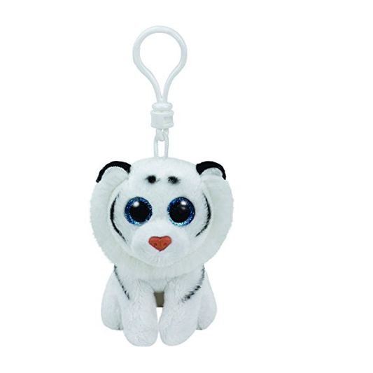 Plush Ty Beanie Babies Key Clip Tundra White Tiger 8.5cm - Albagame