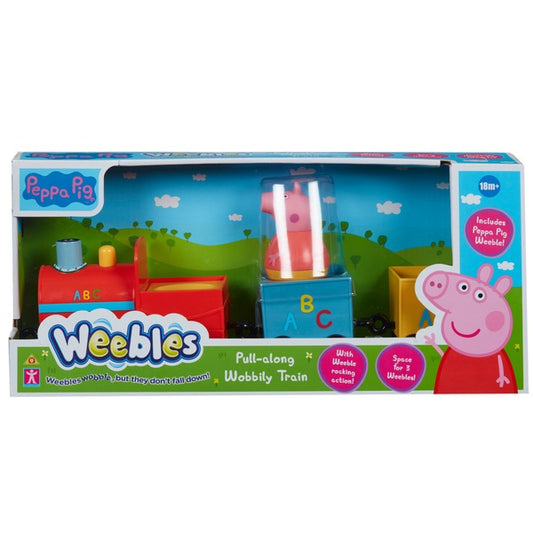 Figure Peppa Pig Weebles Pull Along Wobbily Train - Albagame