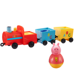 Figure Peppa Pig Weebles Pull Along Wobbily Train - Albagame