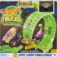Set Hot Wheels Monster Trucks Glow in the Dark Epic Loop - Albagame