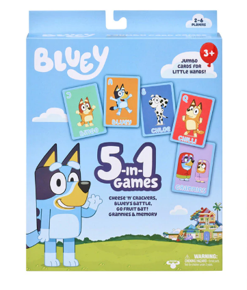 Playing Cards Bluey 5 in 1 Game - Albagame