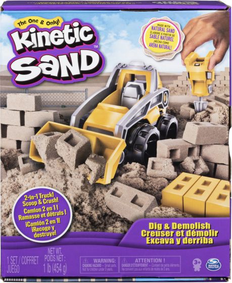 The One & Only Kinetic Sand Dig And Demolish Truck - Albagame
