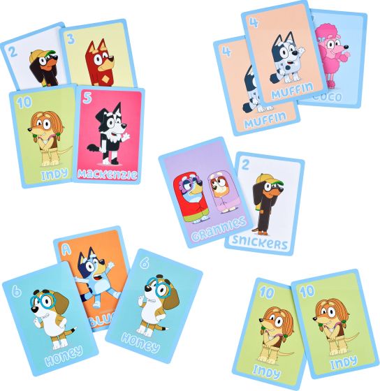 Playing Cards Bluey 5 in 1 Game - Albagame