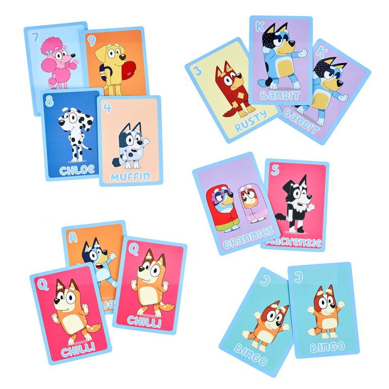 Playing Cards Bluey 5 in 1 Game - Albagame