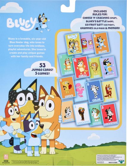 Playing Cards Bluey 5 in 1 Game - Albagame