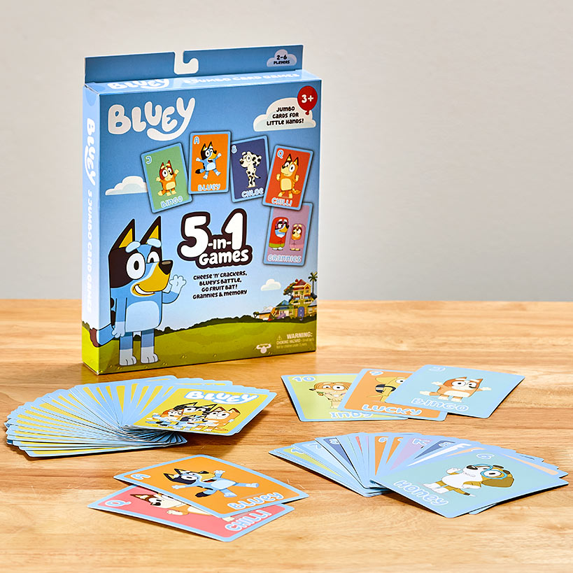 Bluey Bingo's Bingo Card Game, Fun Matching Game