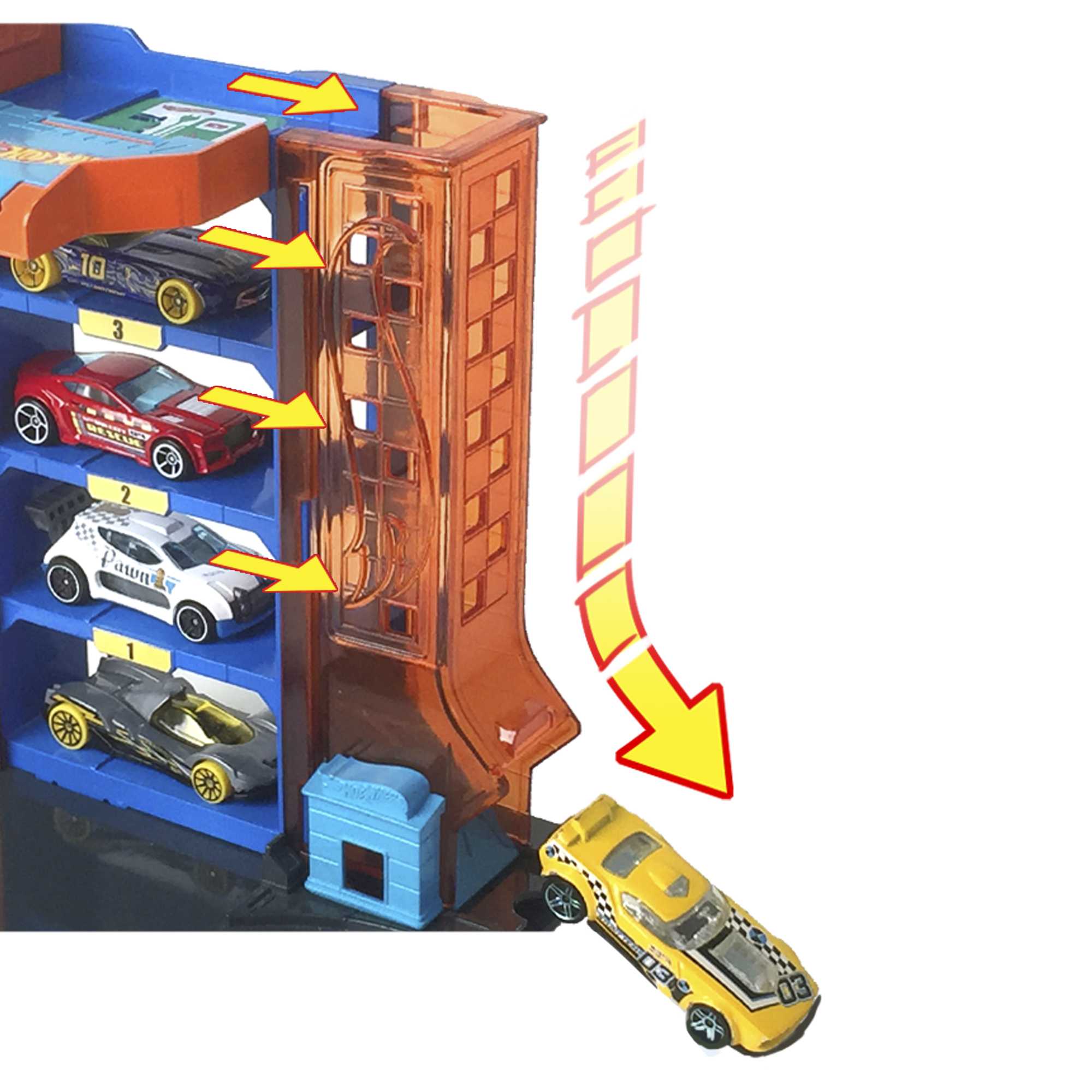 Vehicle Hot Wheels City Downtown Car Park - Albagame