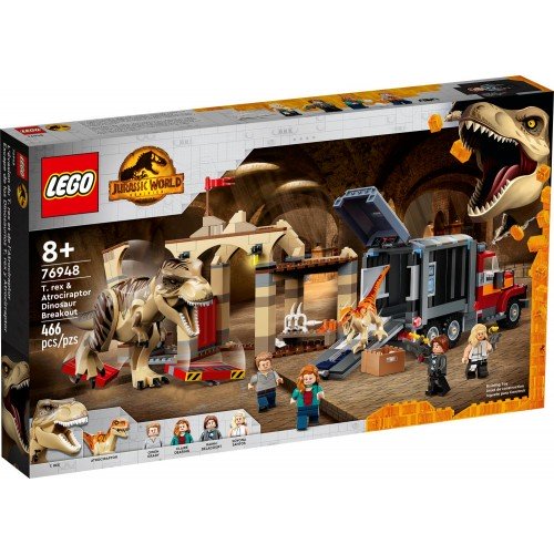 Lego Jurassic World T. rex & Atrociraptor Dinosaur 76948 - Albagame