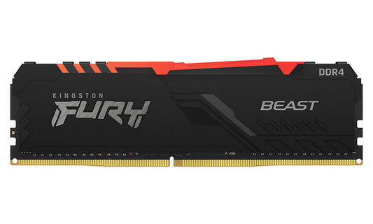 RAM , 32GB Kingston FURY Beast RGB , 1x 32GB 3200Mhz DDR4  , Desktop , KF432C16BBA/32 - Albagame