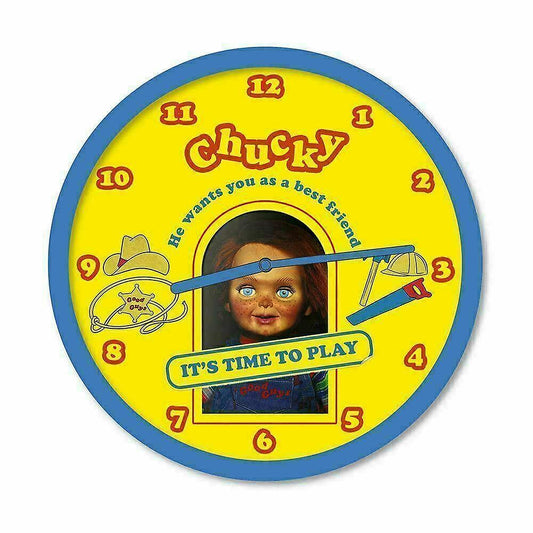 Wall Clock Chucky Time To Play - Albagame