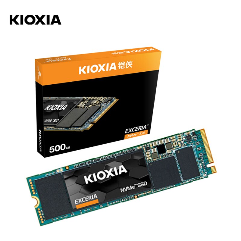 SSD KIOXIA EXCERIA 500GB NVMe PCIe M.2 Gen3 x4 1700MB/s Read 1600 MB/s Write LRC10Z500GG8 - Albagame