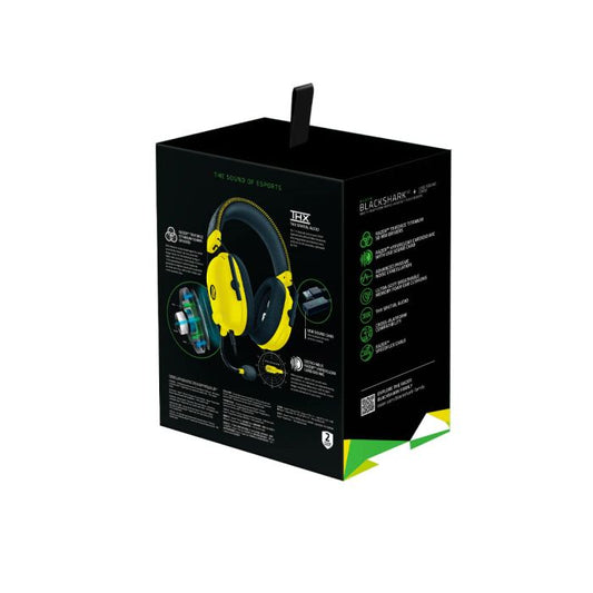 Headset Razer BlackShark V2 THX 7.1 Spatial Surround Sound ESL Edition Yellow RZ04-03230500-R3M1 - Albagame