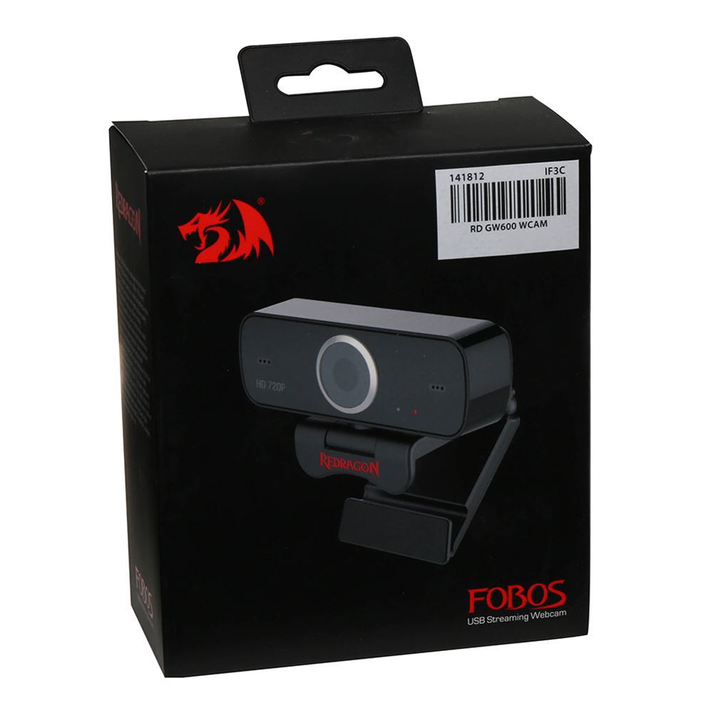 WebCamera Redragon HD 720p with Built-in Dual Microphone GW600-1 - Albagame