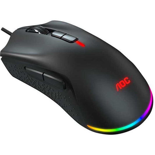 Mouse AOC Gaming RGB , 16000 DPI , Light FX RGB , GM530B - Albagame