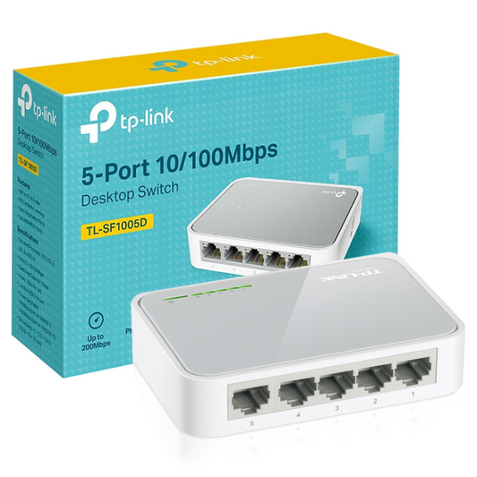 Switch TP-Link 5 Porta TL-SF1005D Fast Switch 10/100 , Plastic - Albagame