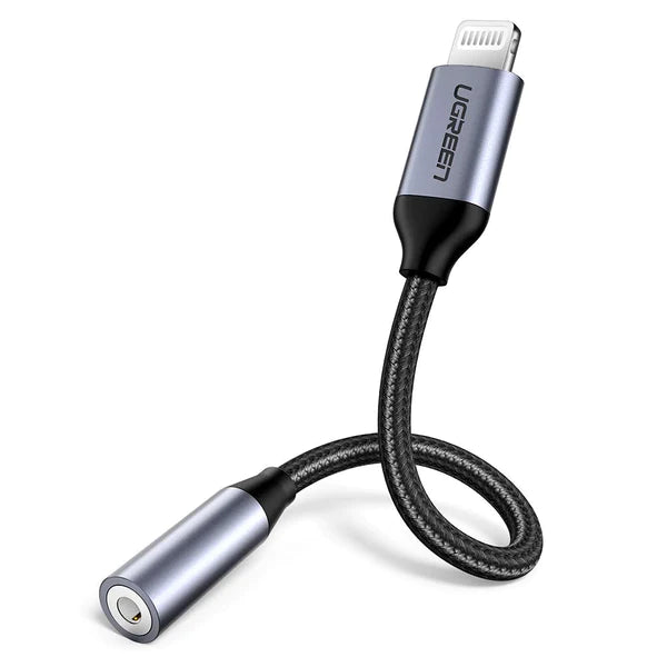 Adapter Ugreen Lightning to 3.5mm Female Jack 10cm Black 30756 - Albagame