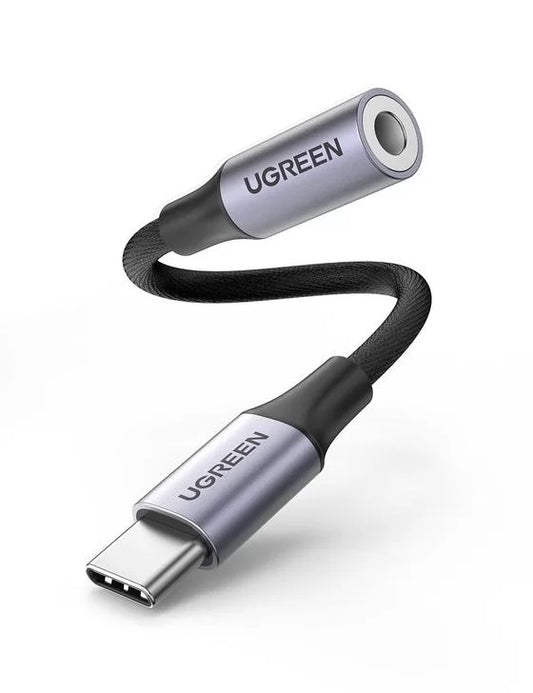 Adapter Ugreen USB-C to 3.5mm Female Jack 10cm Black 80154 - Albagame