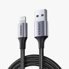 Cable Ugreen USB-A to Lightning Charging & Data Sync 2.4A 1m Black 60156 - Albagame