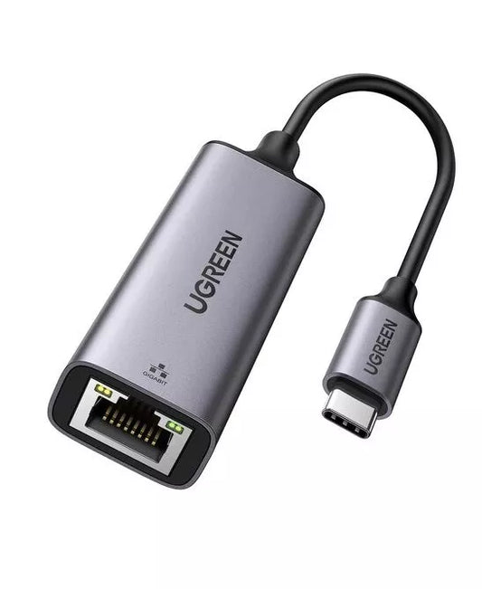 Adapter Ugreen USB-C to Gigabit RJ45 Ethernet , Silver , 50737 - Albagame