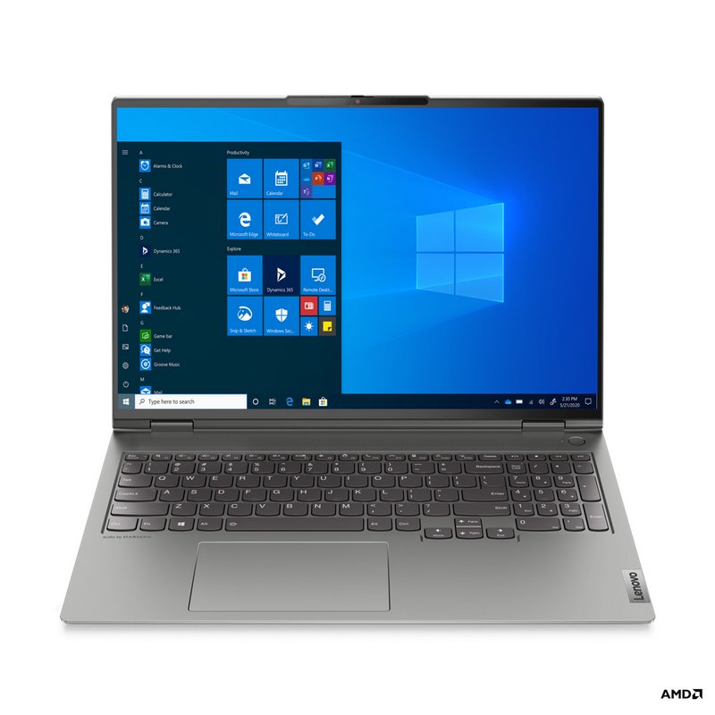 Notebook Lenovo ThinkBook 16p G2 16" WQXGA 2560x1600p , AMD Ryzen 5 5600H up to 4.2Ghz , 8GB 3200Mhz DDR4 , 512GB PCIe M.2 SSD , NVIDIA GeForce RTX 3060 6GB GDDR6 , Wifi 6 + Bluetooth 5.2 , Windows 10 Home , Grey , 20YM001SPB , 1Y - Albagame