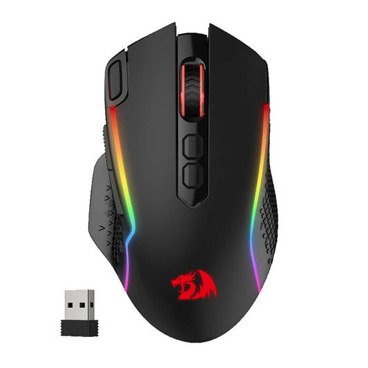 Mouse Redragon Taipan Pro Gaming , Wireless , up to 10000 DPI , RGB , 2.4Ghz USB Receiver , Black , M810 - Albagame