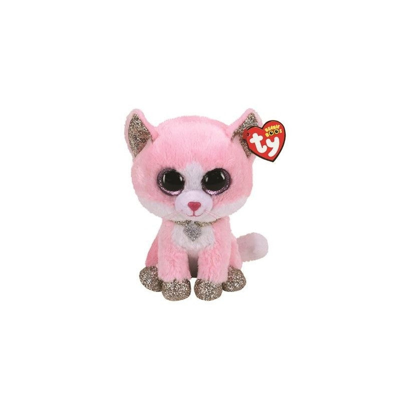 Plush Ty Beanie Boos Fiona Pink Cat 15cm - Albagame