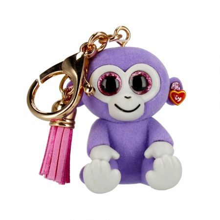 Plush Ty Mini Boos Key Clip Grapes Purple Monkey - Albagame