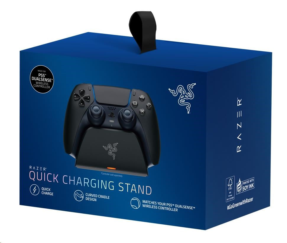 Razer Universal Quick Charging Stand for PlayStation 5 , Midnight Black , RC21 01900200 R3M1 - Albagame