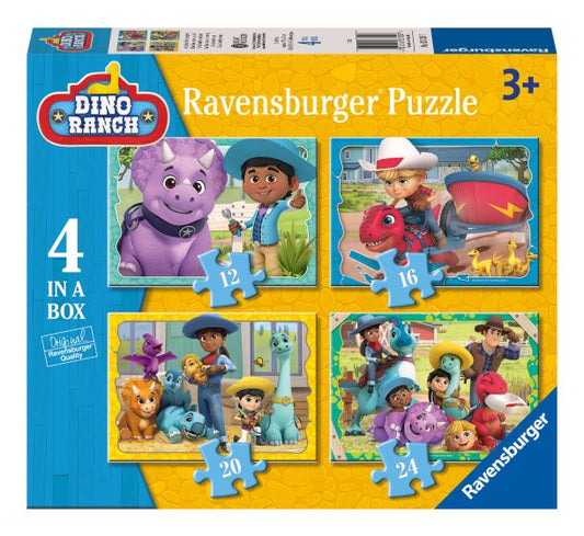 Puzzle Ravensburger Dino Ranch Four In A Box - Albagame