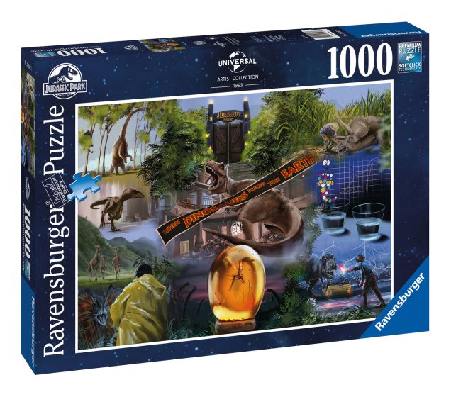 Puzzle Ravensburger Jurassic Park Movie Poster 1000Pcs - Albagame