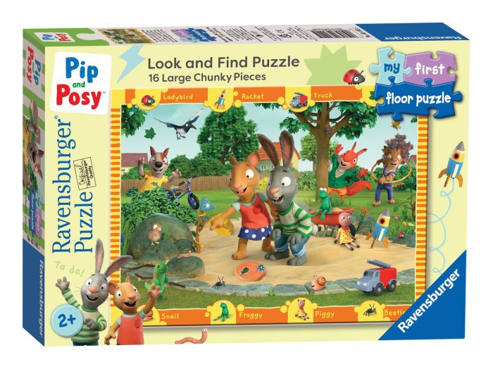 Puzzle Ravensburger My First Look & Find Floor Puzzle Pip & Posy 16Pcs - Albagame