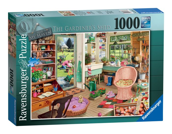 Puzzle Ravensburger My Haven No 8 The Garden Shed 1000Pcs - Albagame