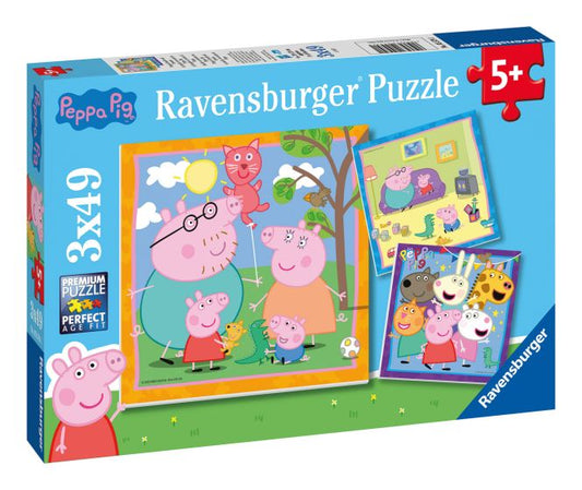 Puzzle Ravensburger Peppa Pig 3x 49Pcs - Albagame