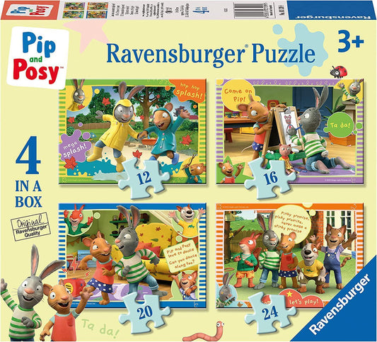 Puzzle Ravensburger Pip & Posy Come On Let's Play Four In A Box - Albagame