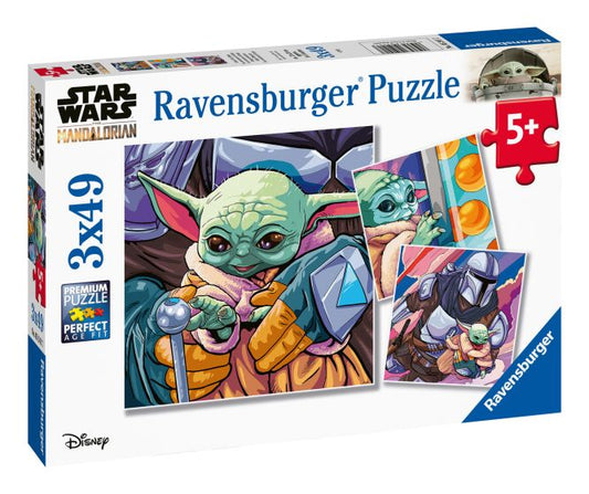 Puzzle Ravensburger Star Wars The Mandalorian 3x 49Pcs - Albagame